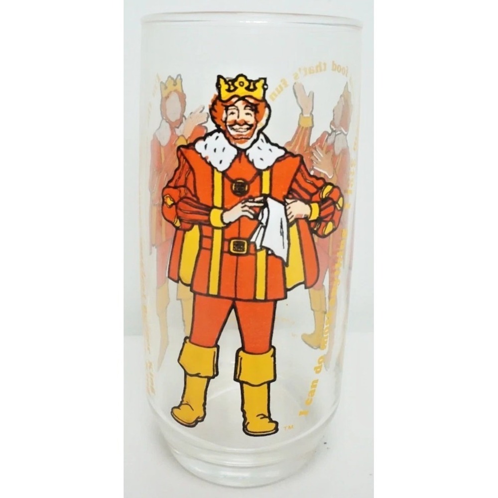 70s Vintage 1979 Marvelous Magical Burger King Collector's Series Glass Tumbler